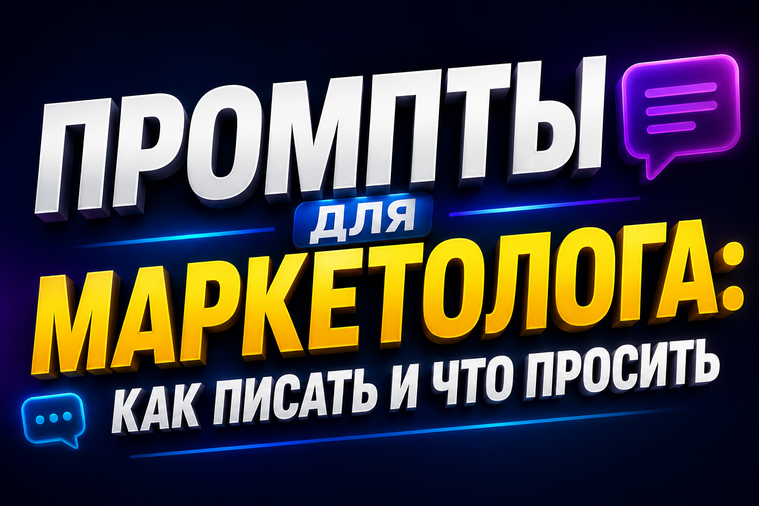 Промпты для маркетолога: как писать и что просить