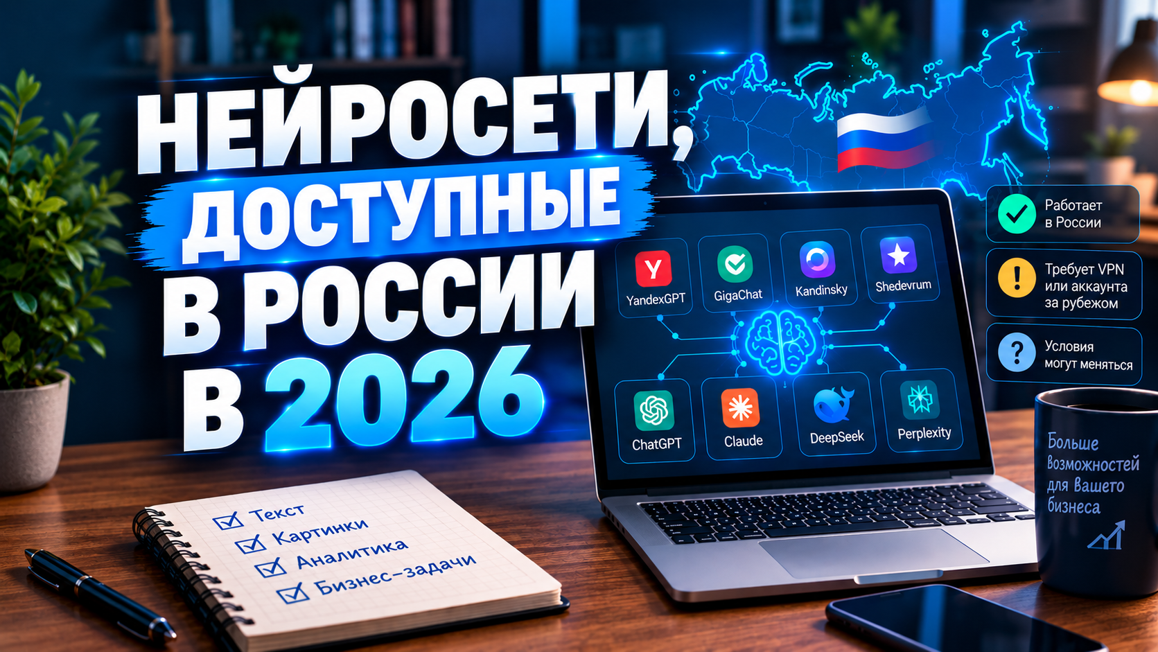 Нейросети, доступные в России в 2026